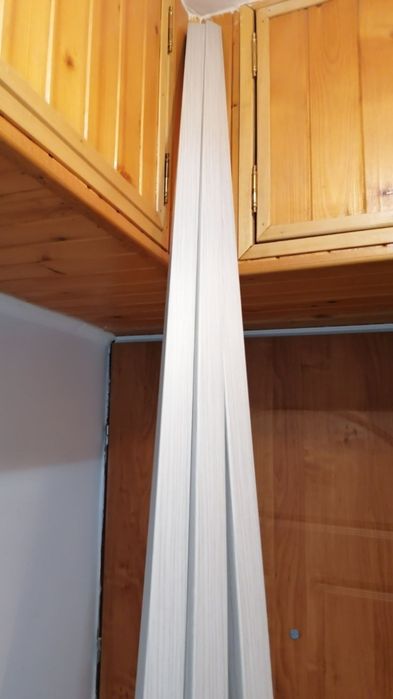 Listwy narożnikowe kątowniki PCV szary jesion 3 szt. 30x30x2750cm Nowe