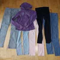 Bluza spodnie 152 jegginsy jeansy