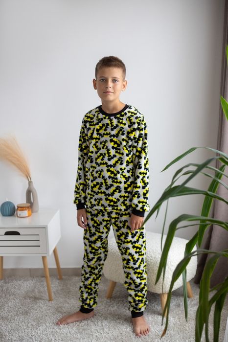 Махрова піжама дитяча, підліткова піжама махрова, піжама Бетмен,космос