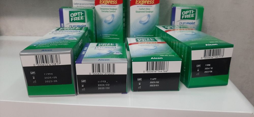 Розчини для лінз Opti-Free Express 120мл 355мл Opti-free pure moist