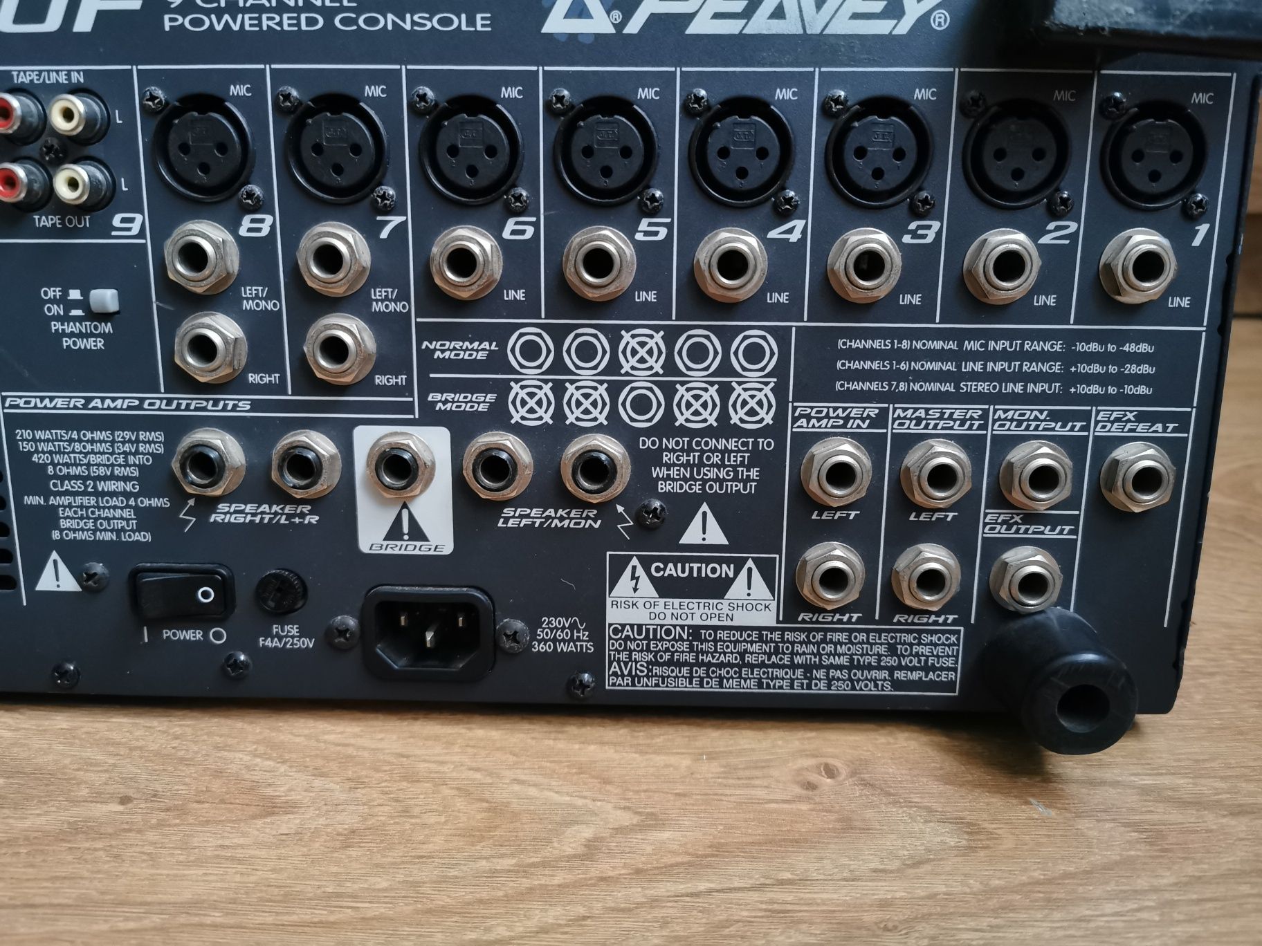 Powermixer peavey xr800f