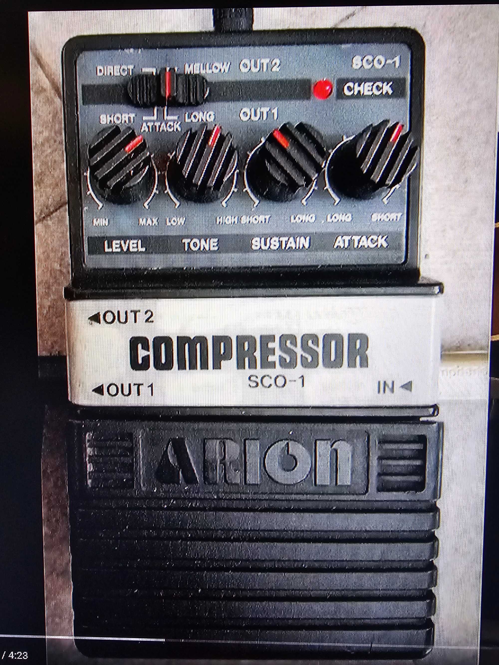 Arion SCO-1 Compressor Sustainer Stereo Vintage Guitar Effect-Japonia