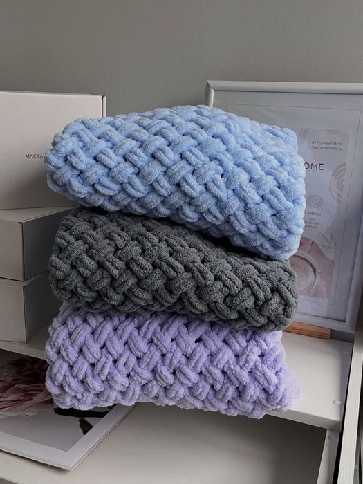 Плюшеві пледи ручна робота