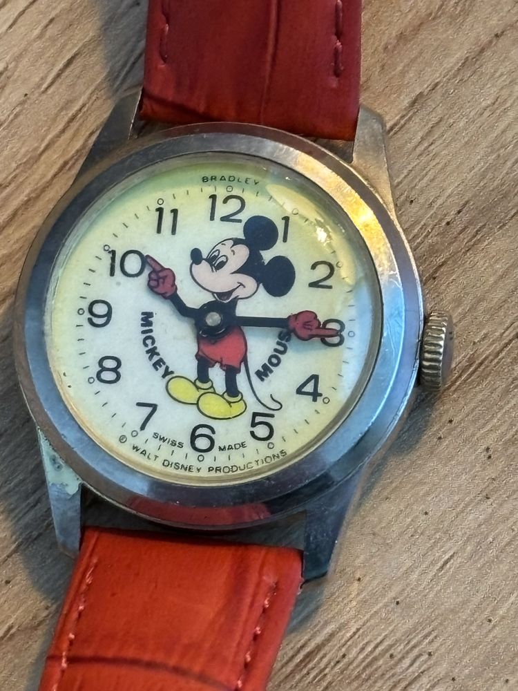 Zegarek MICKEY Mouse BRADLEY W.DISNEY bardzo stary Śliczny