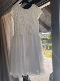 Sukienka komunijna biała 158