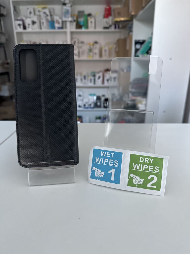 Etui otwierane do boku + SZKŁO hartowane do samsung s20 fe