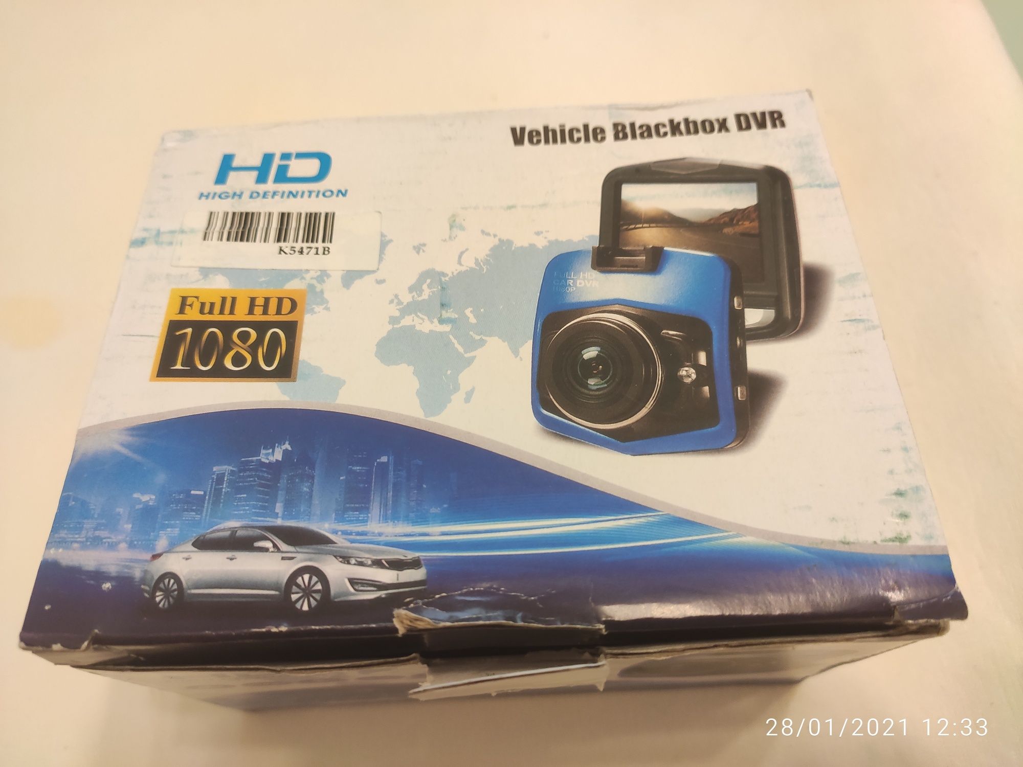 Câmara vigilância para automóvel Full Hd