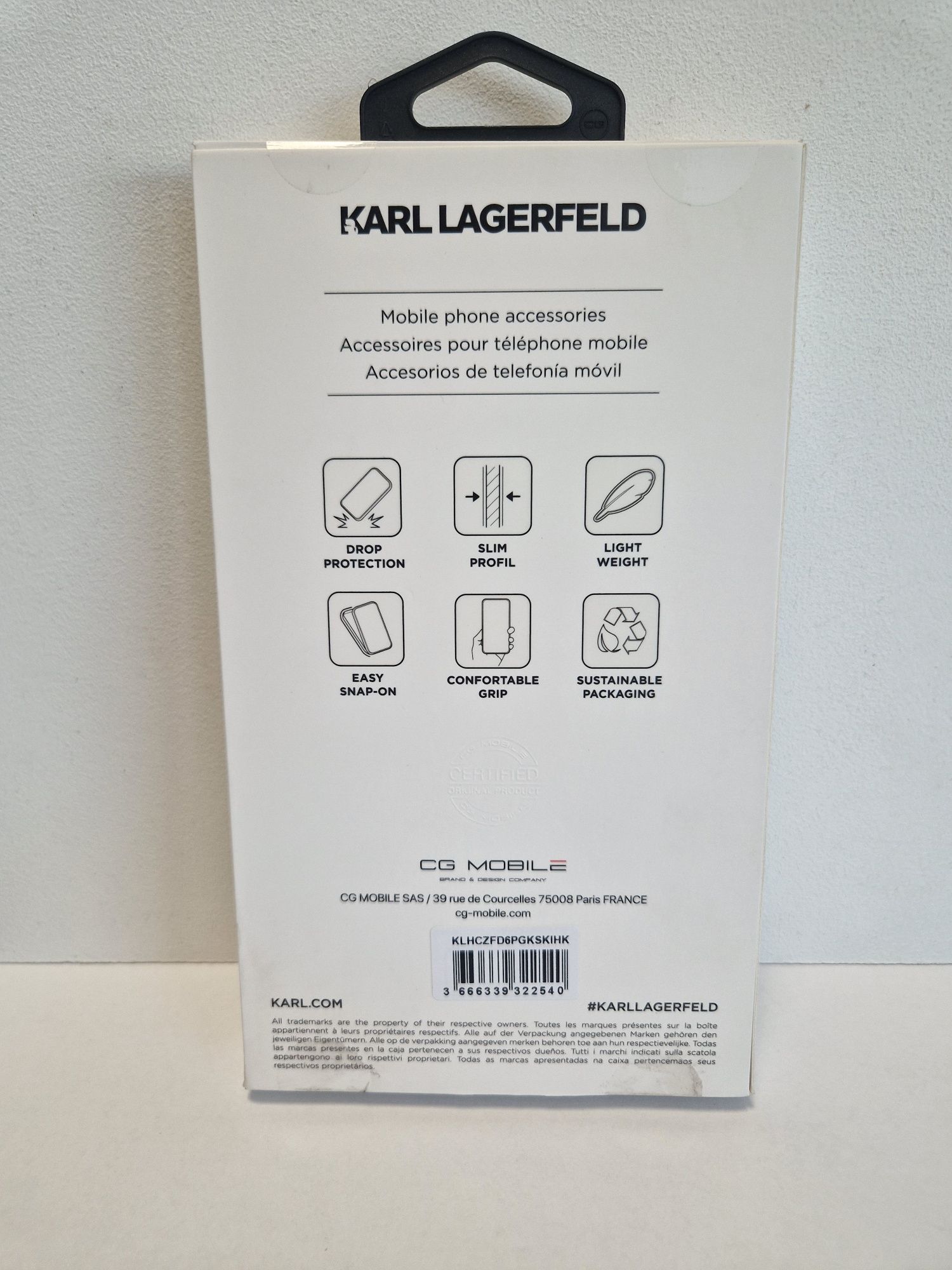 Oryginalne Etui KARL LAGERFELD Saffiano Monogram Head Pin Z Fold 6