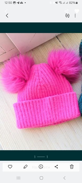 Дитяча шапочка для дівчинки