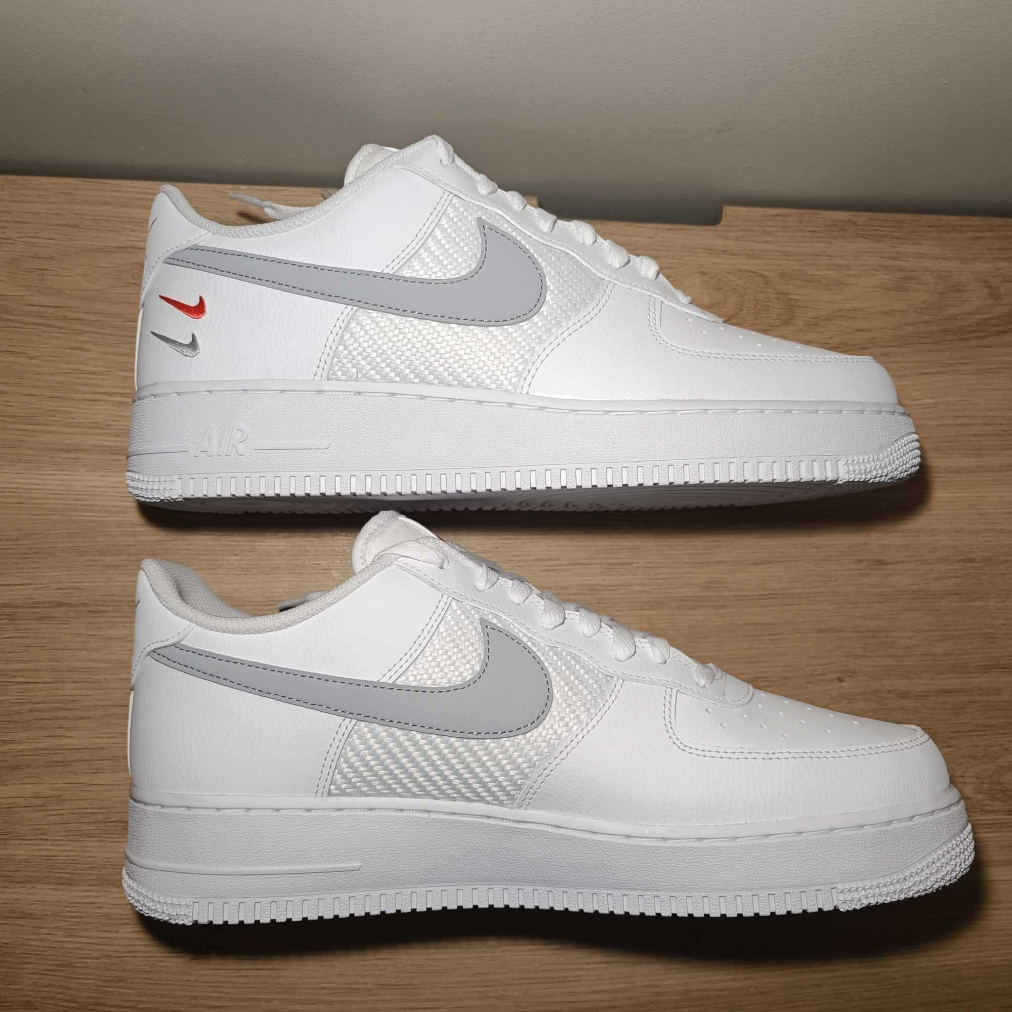 Nike Air Force 1 '07 r. 46 (30 cm) White/Wolf Grey-Picante Red