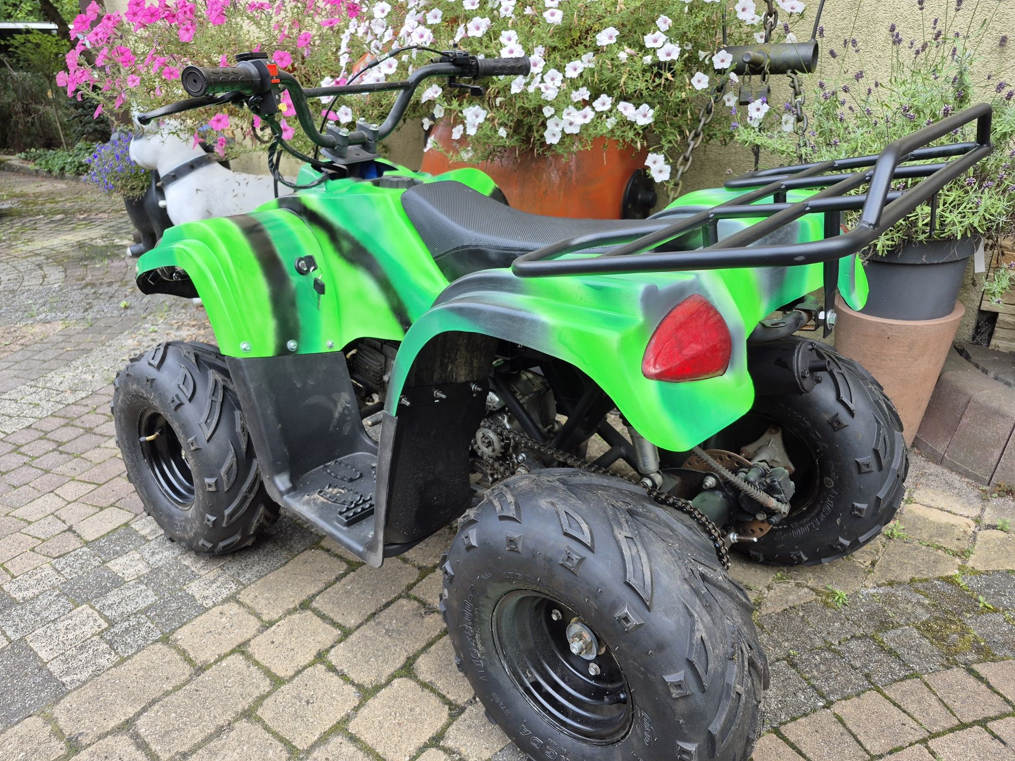 Quad 125 cm sprawny, nowe koła, 110 cm