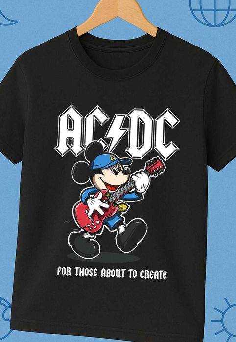 T-shirt AC/DC Rock – Estampa Exclusiva