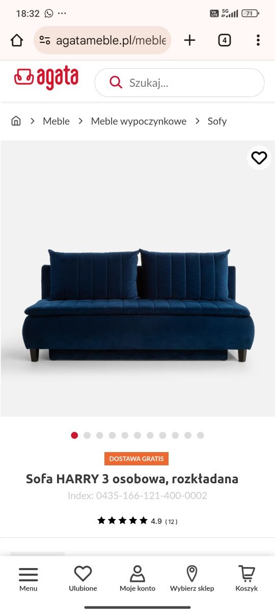 Sofa Harry Agata Meble