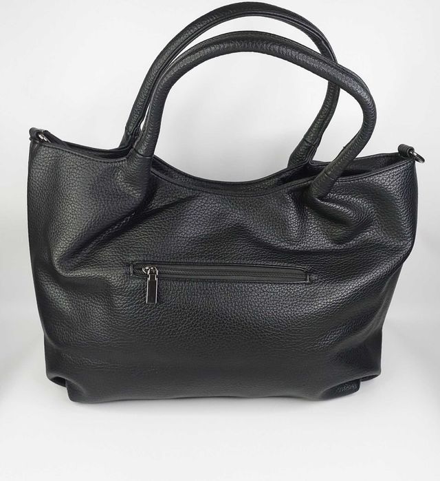 Сумка жіноча велика з двома ручками чорна Karlos Marconi