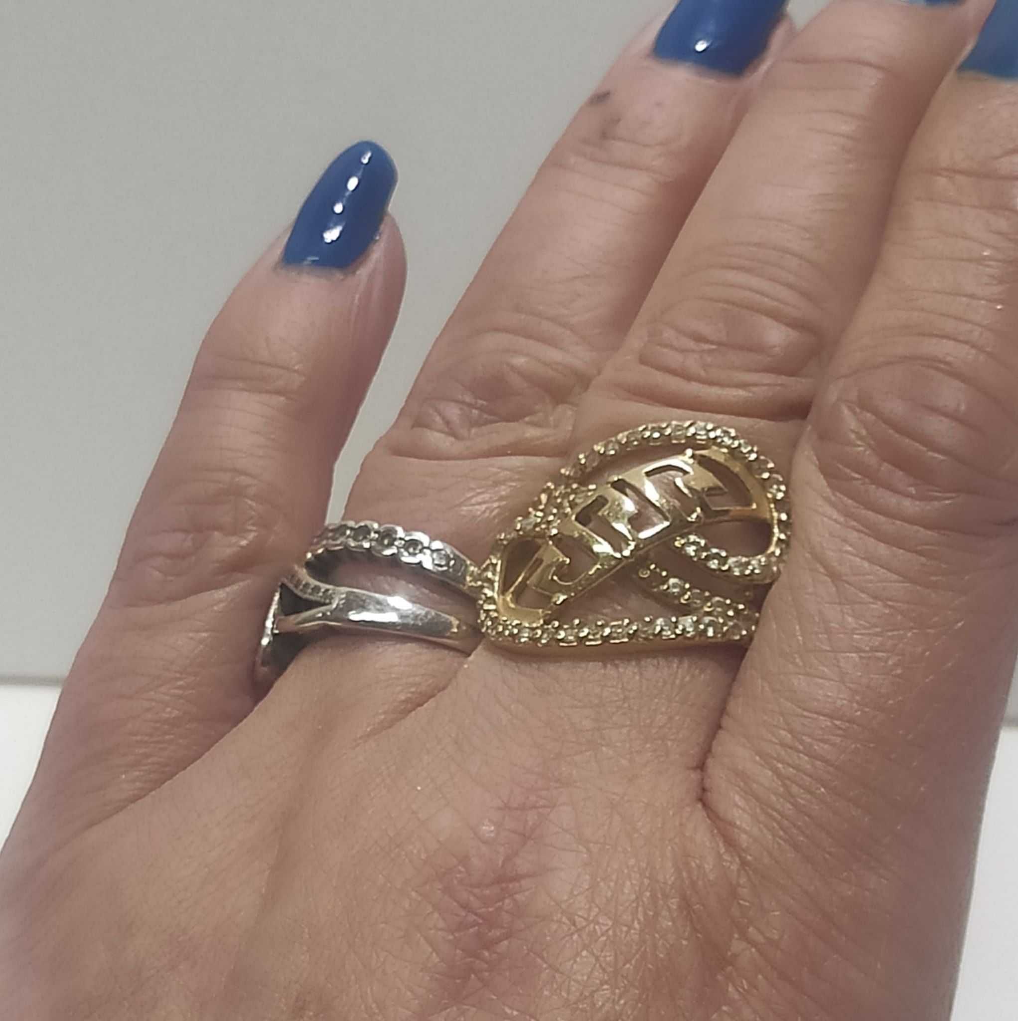 złoty pierścionek - grecki wzór  ,  próba 585 , lombard madej sc