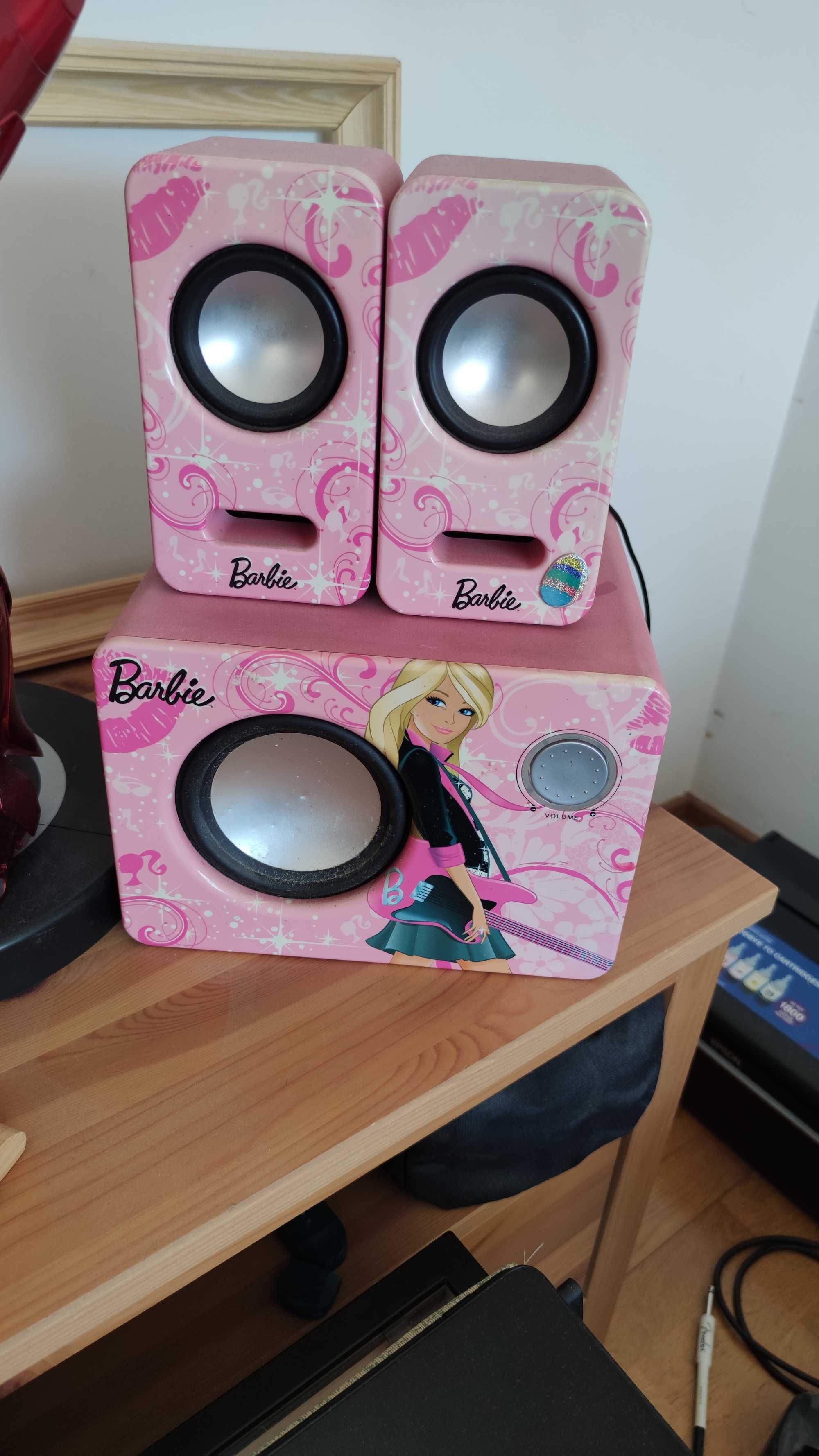 Głośniki 2.1 barbie