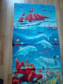 Ręcznik plażowy kolorowy 68x135 cm bawełna