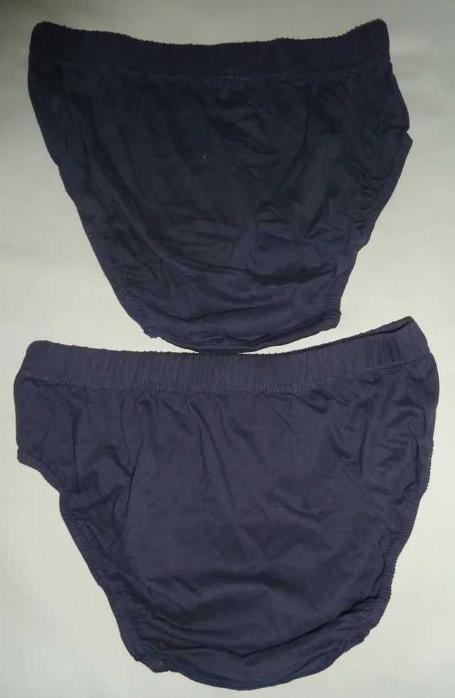 Conjunto de 4 cuecas azul marinho e branco algodão XL
