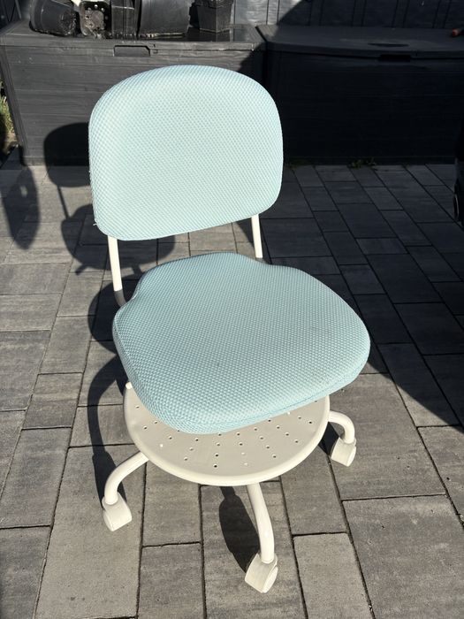 IKEA VIMUND Dziecięce krzesło biurowe, turkusowy