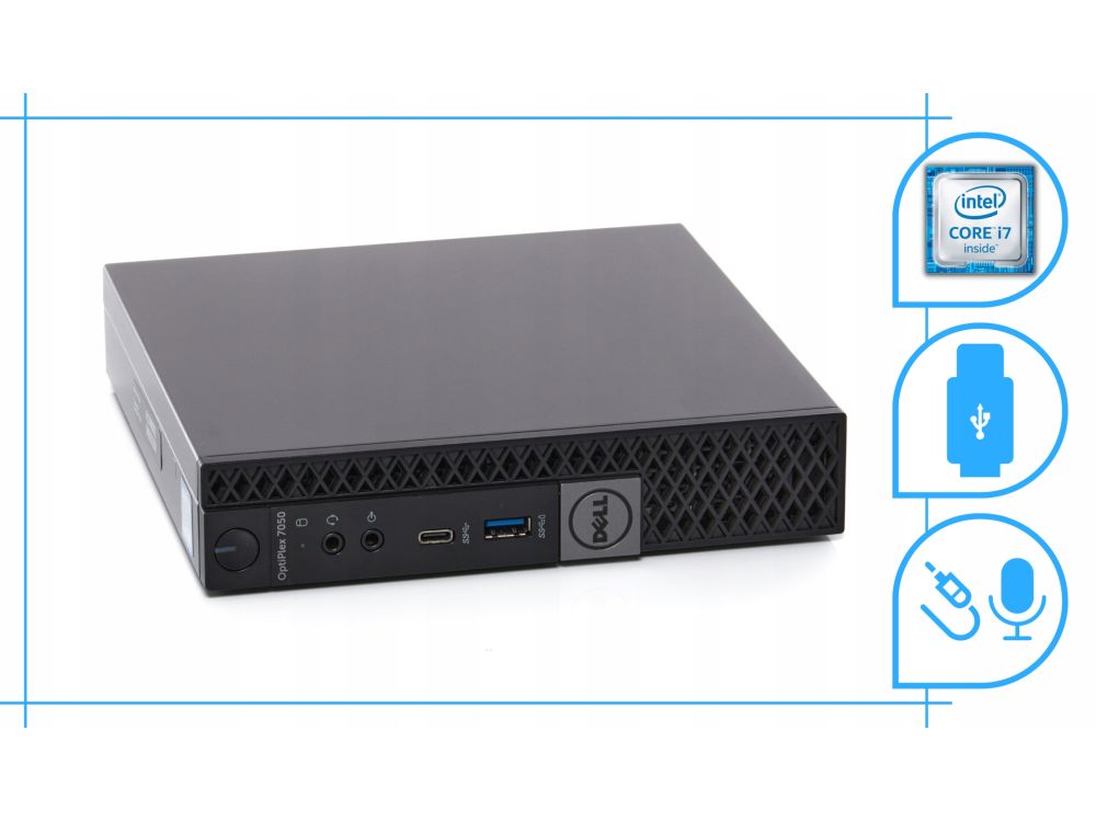 Dell Optiplex 7050 Tiny mini PC i7 16GB DDR4 512SSD W10 Pro