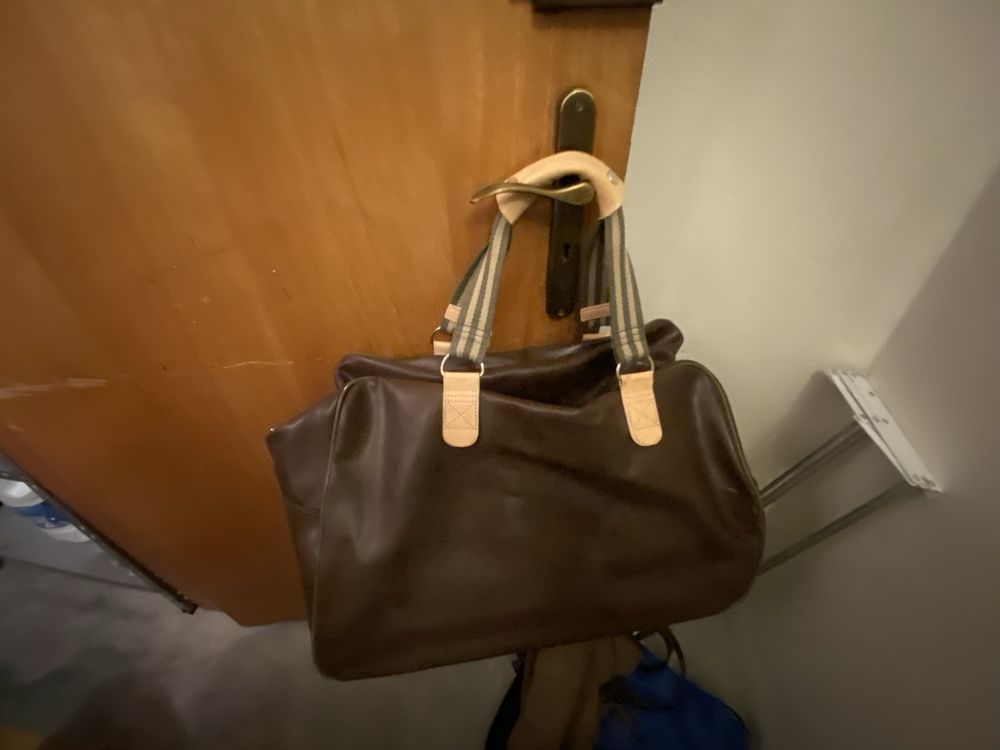 Mala castanha de rodas e pega para se puchar