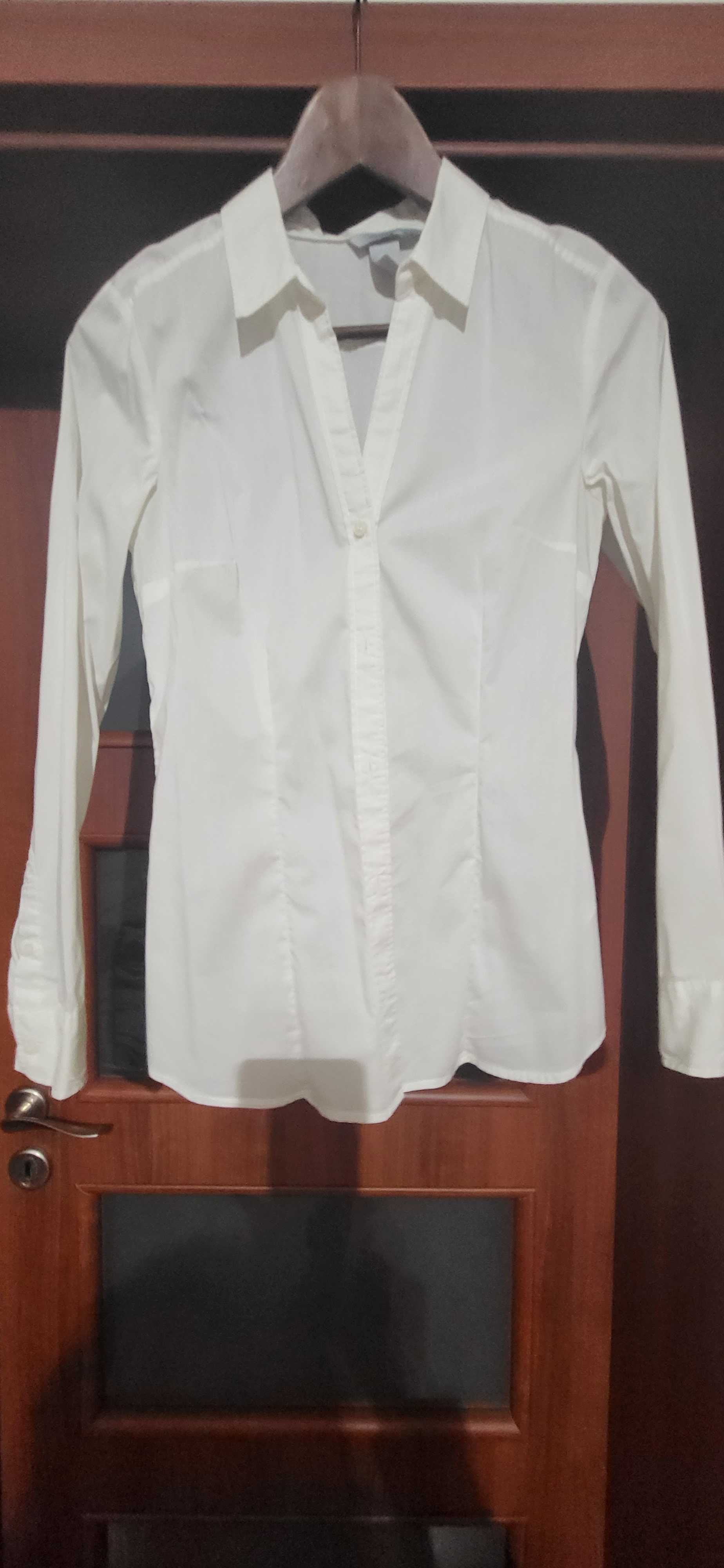 Koszula damska H&M, rozmiar 36, biała