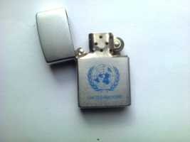 Зажигалка Zippo, оригинал, с символикой ООН. Новая. Уровень и статус.