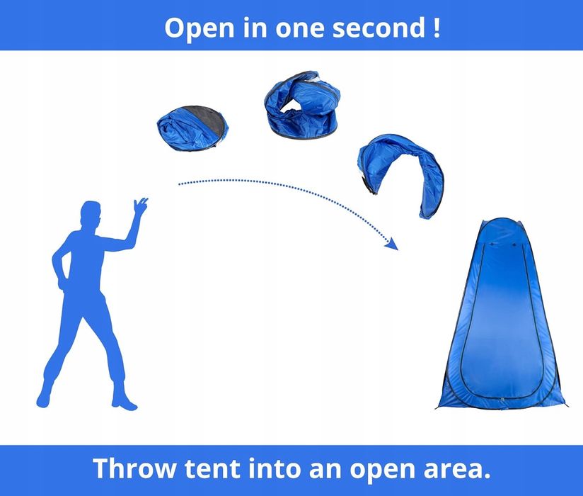 Namiot prysznicowy przebieralnia WC turystyczny plażowy kempingowy