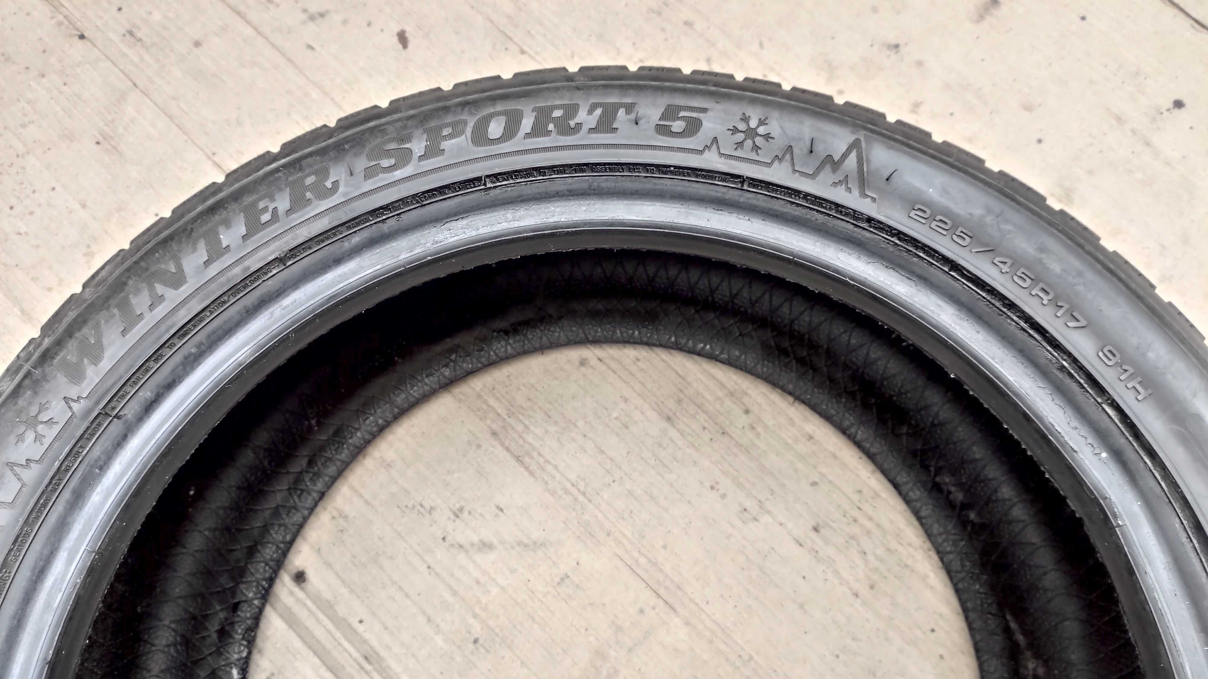 шини 225/45R17. Dunlop-5 . 2024р. Зимова Німеччина