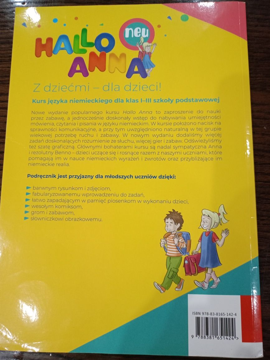 Hallo Anna Neu 1. Język niemiecki. Podręcznik
Wydawnictwo: Klett