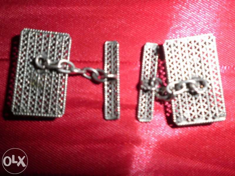 Botões de Punho em PRATA Vintage