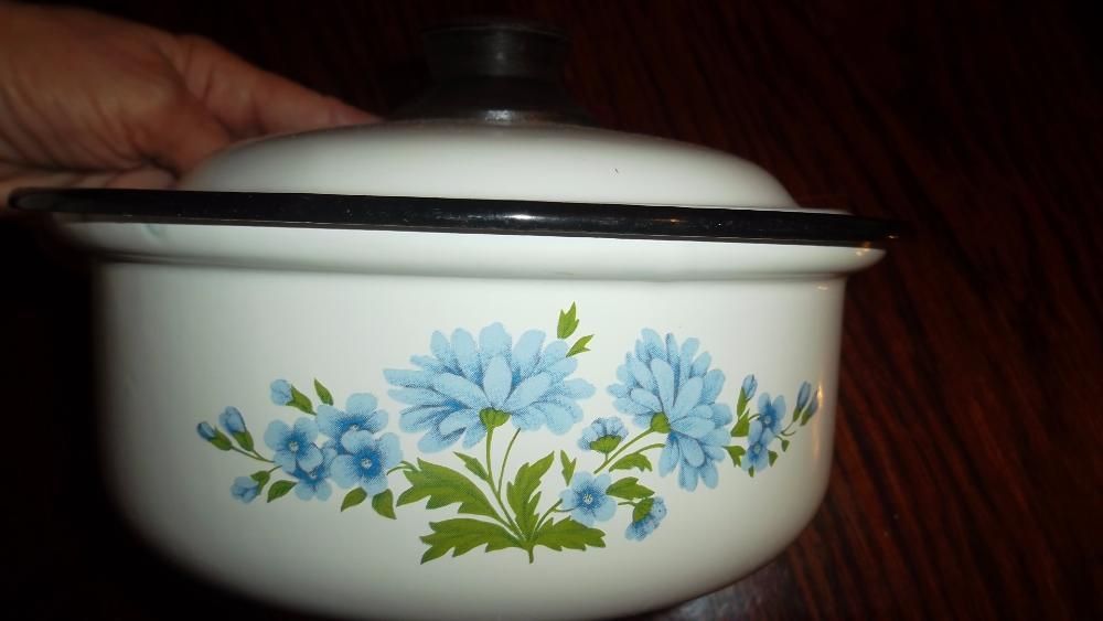 Кастрюля эмалированная, кастрюлька, ковшик, 3 шт. Посуда
