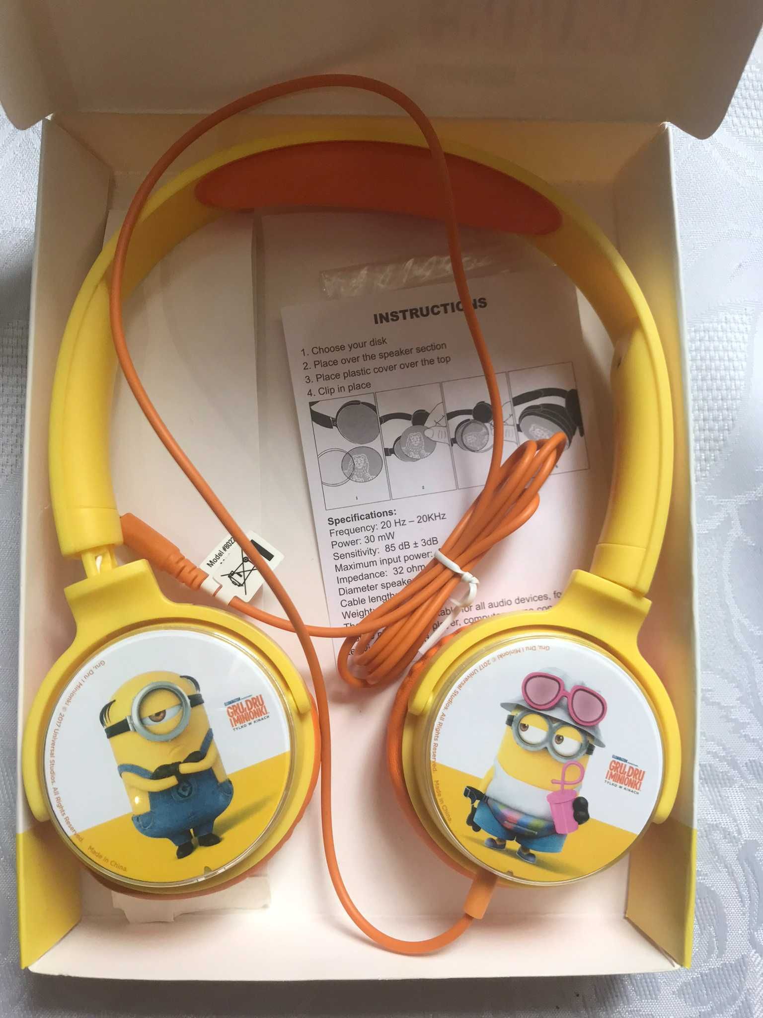 Nauszne słuchawki Minionki