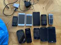 Stare telefony, Samsung Nokia Sony Ericson Huwaei LG plus dużo kabli