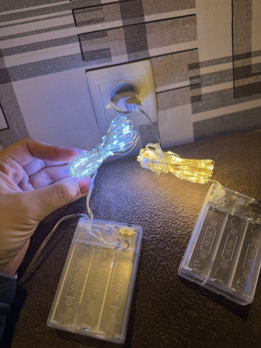 Гірлянда Роса 10 м та 20 м на батарейках та юсб