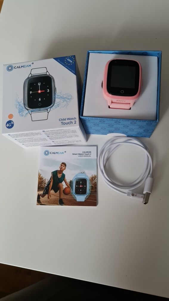 Smartwatch dla dziewczyki CALMEAN Touch 2 GPS 4G GRY WODOSZCZELNOŚĆ ró