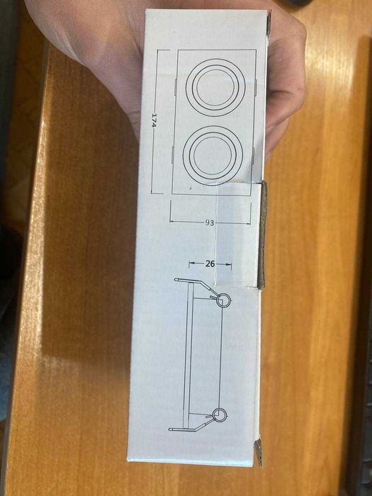 Lampa wpuszczana Azzardo Caro 2S – biały
