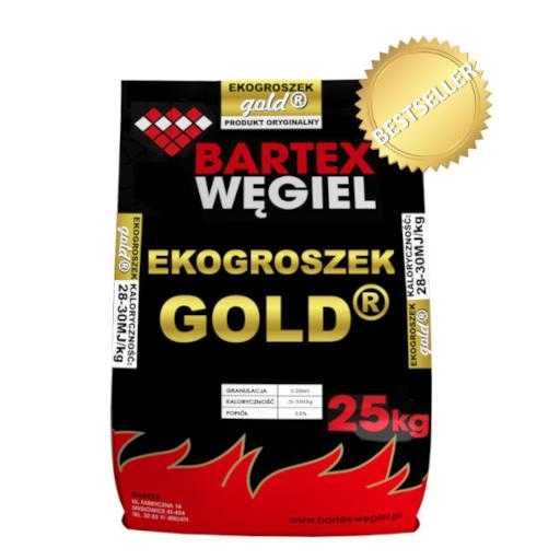 Węgiel ekogroszek groszek Bartex Gold Silver Skarbek Kostka Gruby
