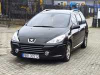 PEUGEOT 307SW 1.6HDi 90Km NAVI PANORAMA Lift 2007 Rok Klimatyzacja