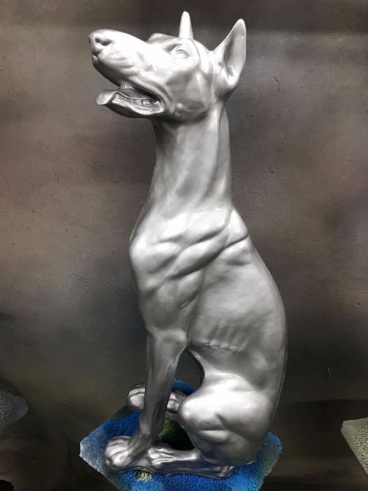 Pies Doberman Figura Różne kolory 90cm