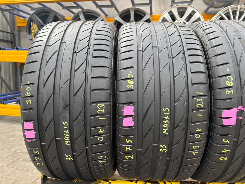 4X OPONY LETNIE Maxxis 2X 275/35ZR19 2X 245/40ZR19 7.8MM 2024R CAŁE!