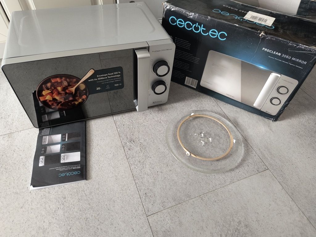 Cecotec Proclean Mikrofalówka, Srebrny, 20 l
