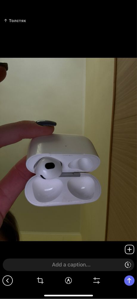 Airpods только левый наушник и кейс оригинальные