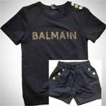 BALMAIN komplet damski t-shirt i spodenki r.S,M,L