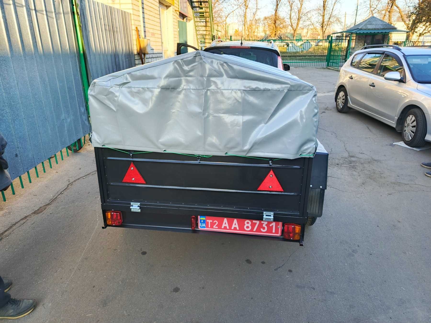 Прицеп легковой двух метровый с высоким бортом 450 и Люкс тентом Акция
