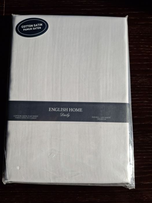 Prześcieradło English Home białe duże
