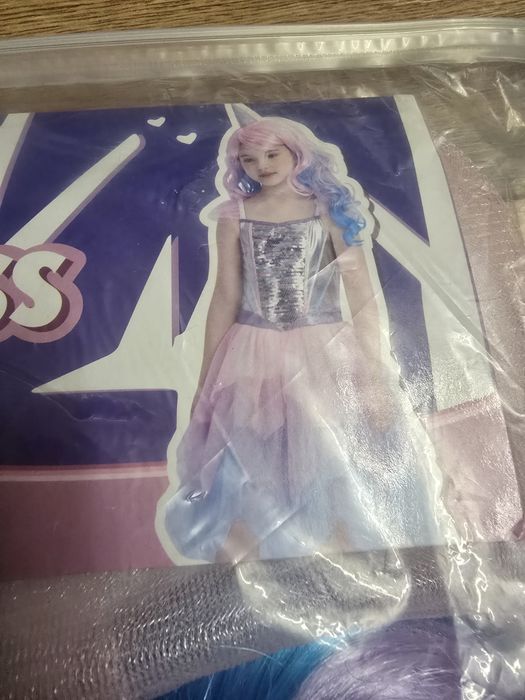 Sukienka jednorożec przebranie 8 - 10 lat 128, 134, 140