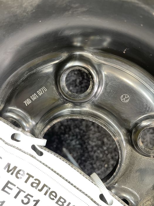 Диск металевий 6.5R16 5x120 ET51 Dia65.1 7H0 601 027D 1шт