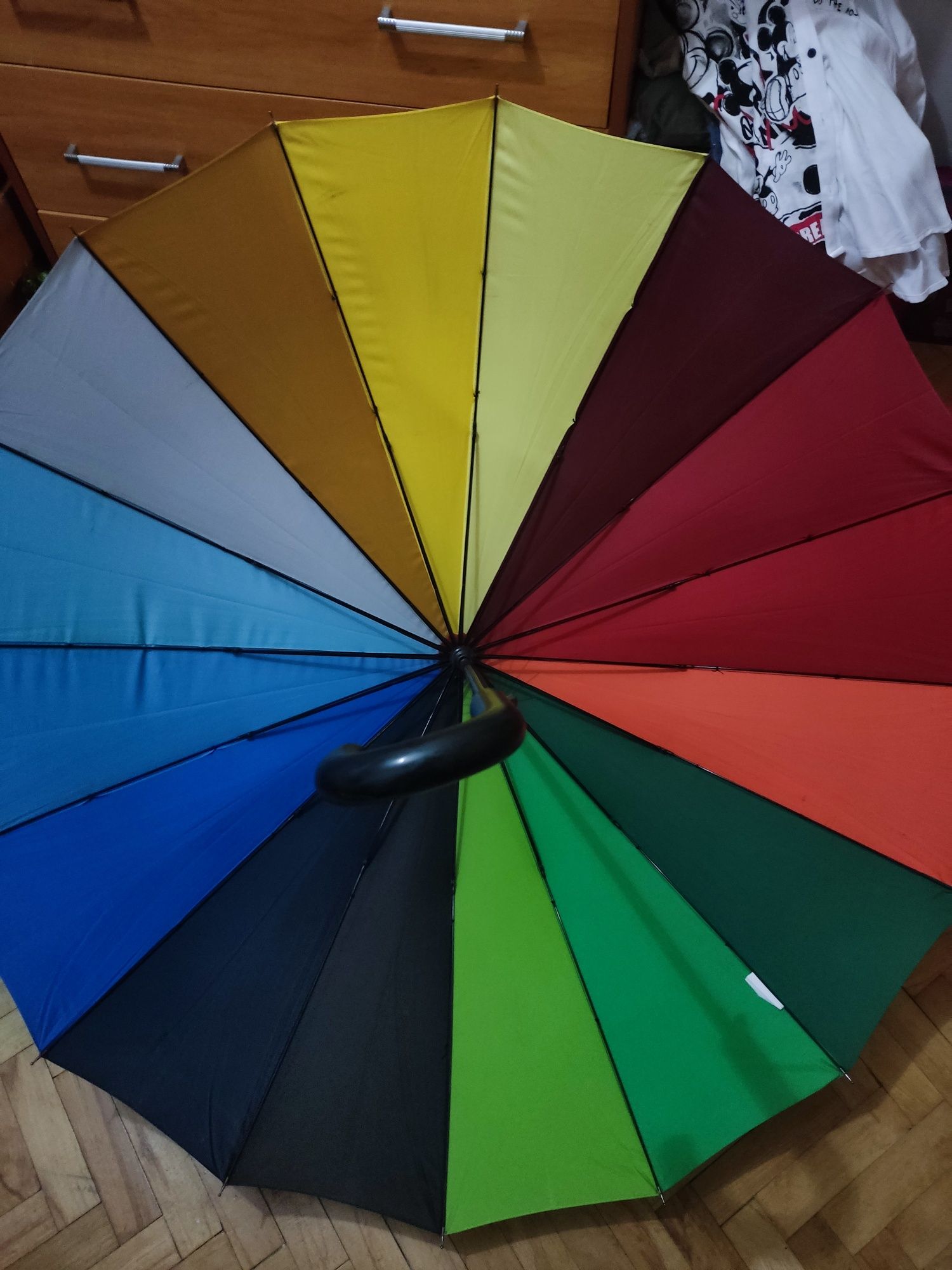 Parasol Monsoon 117cm duży kolorowy tęczowy