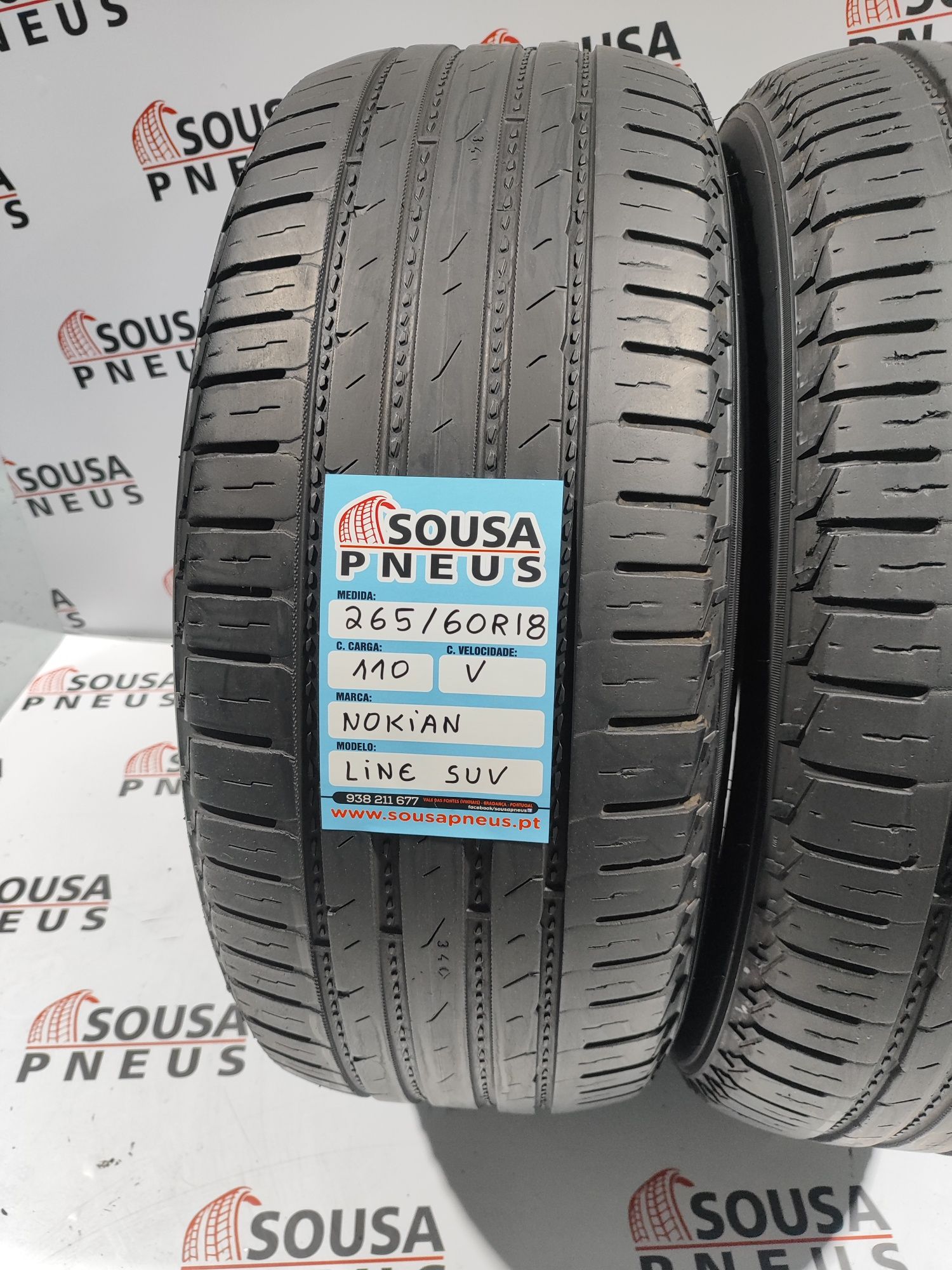 110 Euros 2 pneus 265-60R18 Nokian - Oferta dos Portes